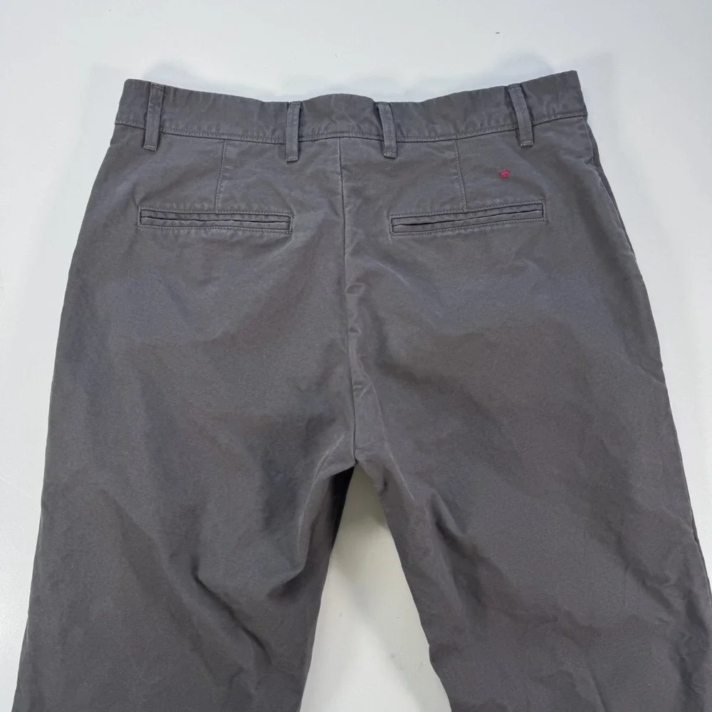 APOLIS Utility Chino Pants Mens 30x33 Gray Cotton